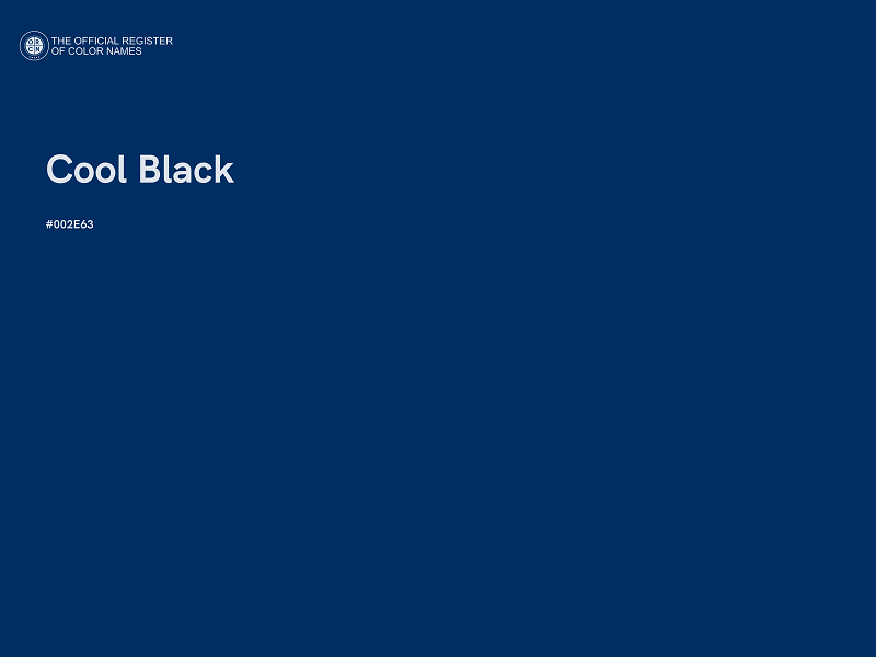 #002E63 - Cool Black color image
