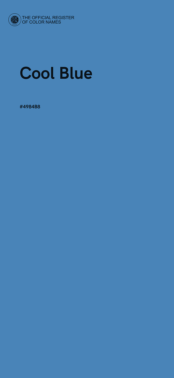 #4984B8 - Cool Blue color image