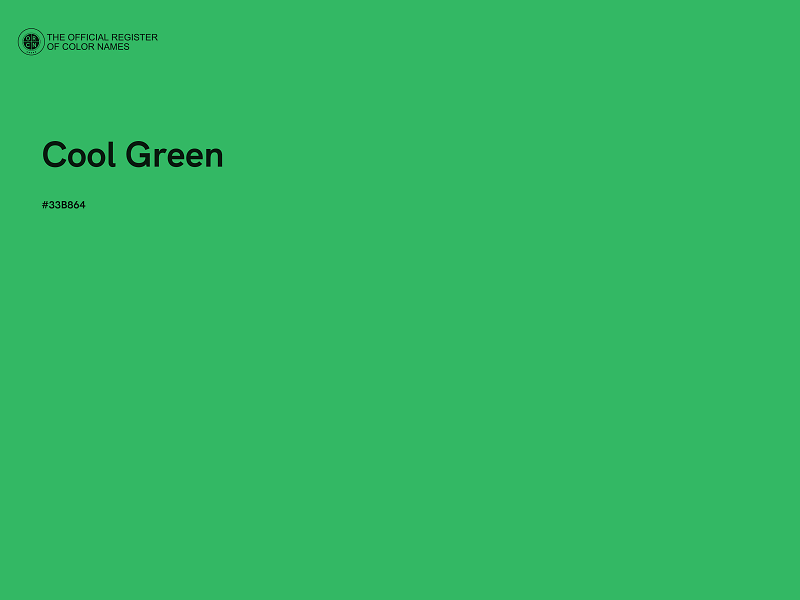 #33B864 - Cool Green color image