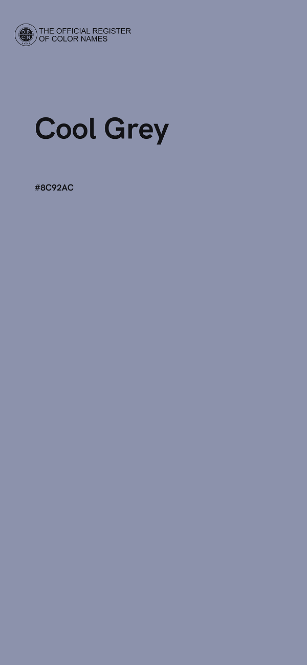 #8C92AC - Cool Grey color image