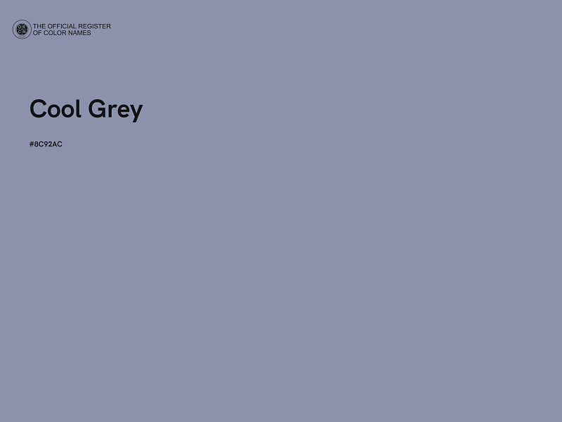 #8C92AC - Cool Grey color image