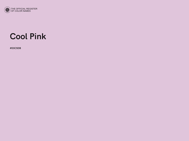 #E0C5DB - Cool Pink color image