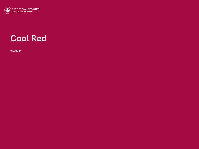 #A80B44 - Cool Red color image