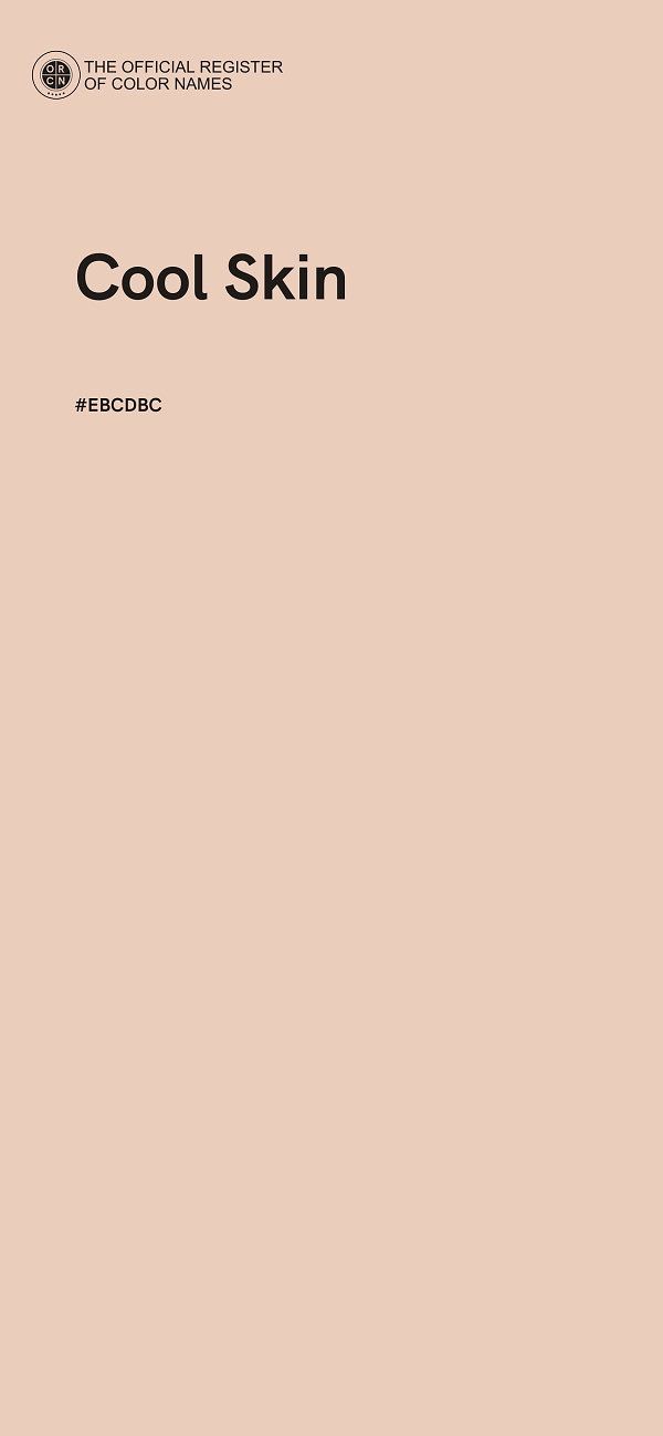 #EBCDBC - Cool Skin color image
