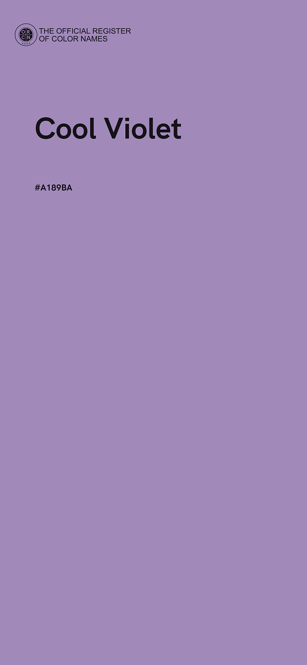 #A189BA - Cool Violet color image