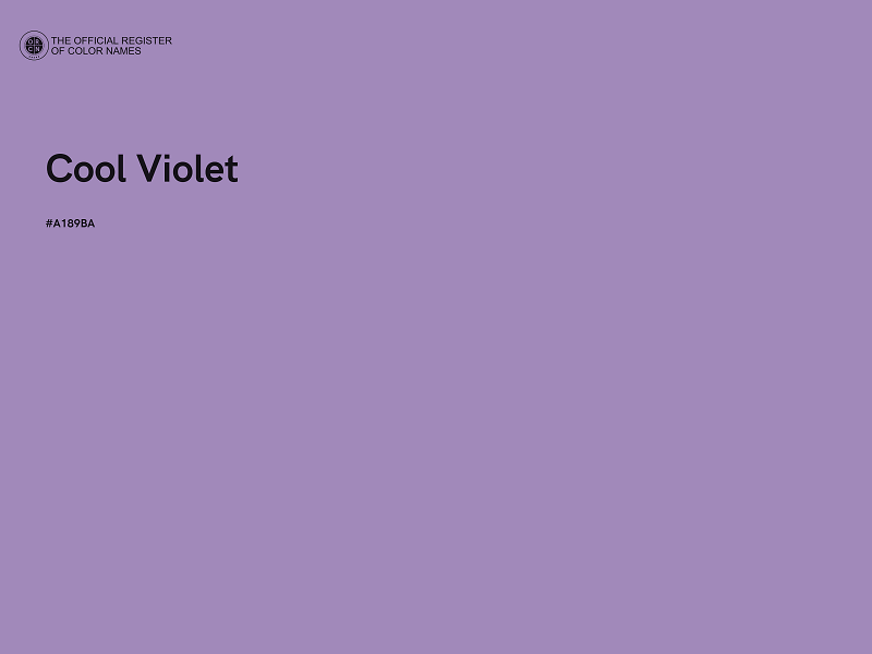 #A189BA - Cool Violet color image
