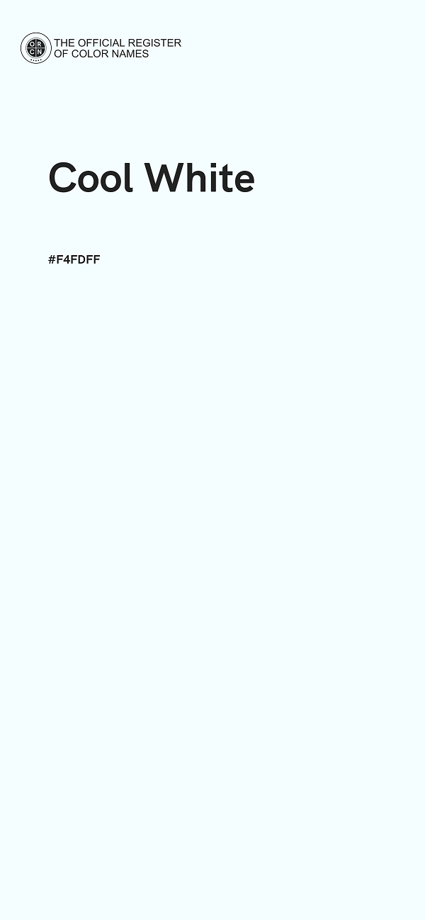 #F4FDFF - Cool White color image
