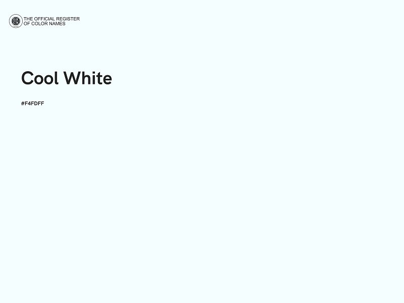 #F4FDFF - Cool White color image