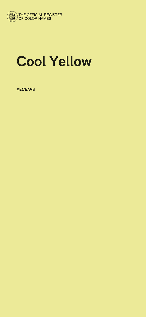 #ECEA98 - Cool Yellow color image