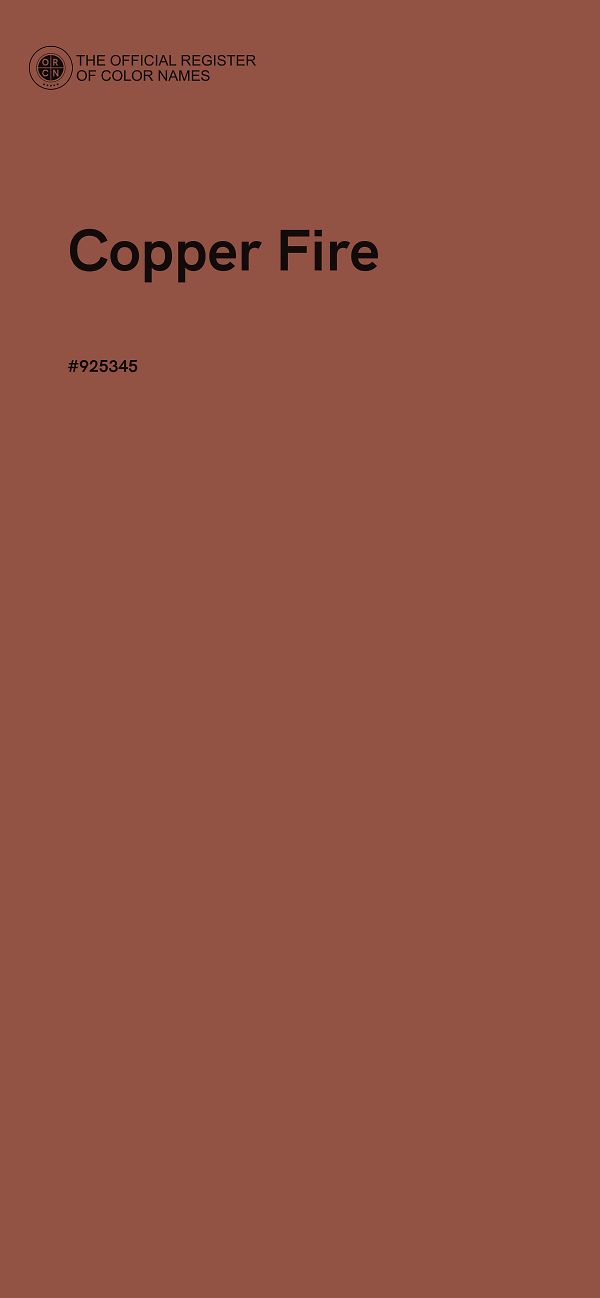 #925345 - Copper Fire color image
