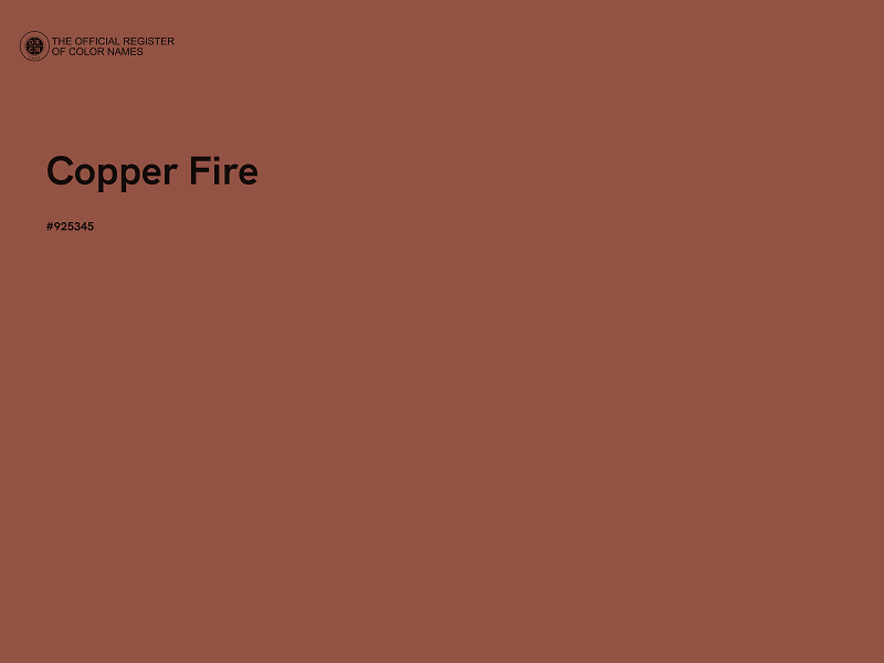 #925345 - Copper Fire color image