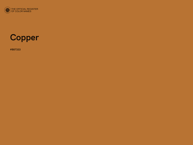 #B87333 - Copper color image