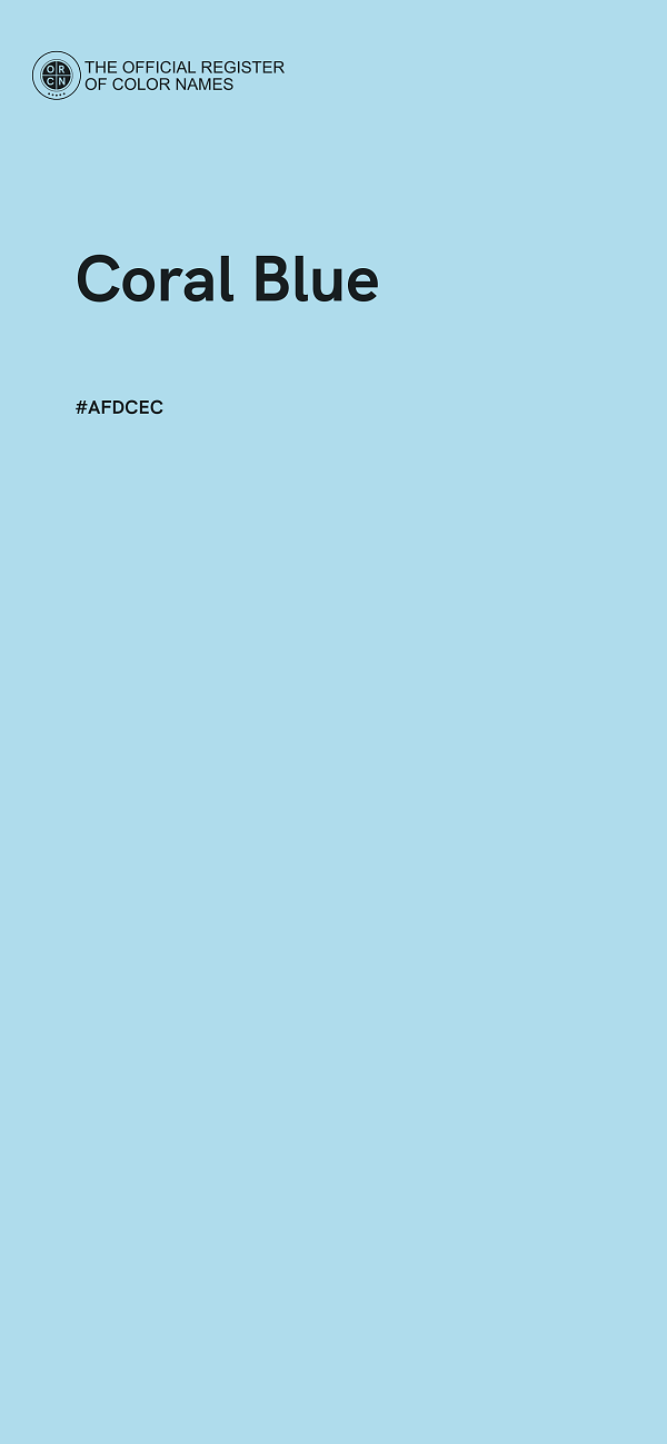 #AFDCEC - Coral Blue color image