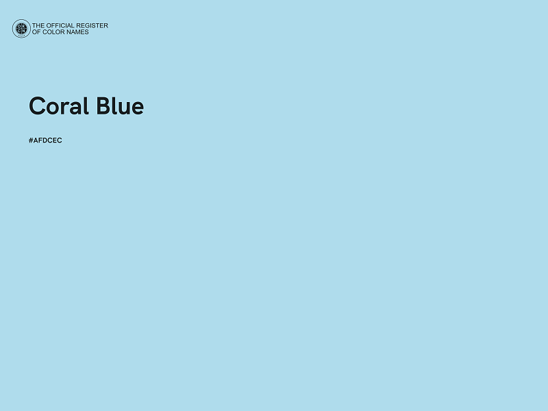 #AFDCEC - Coral Blue color image