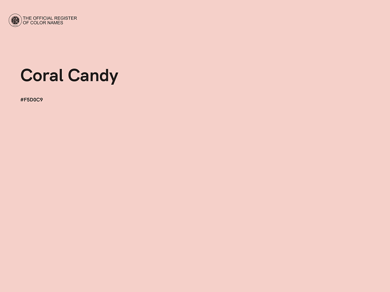 #F5D0C9 - Coral Candy color image