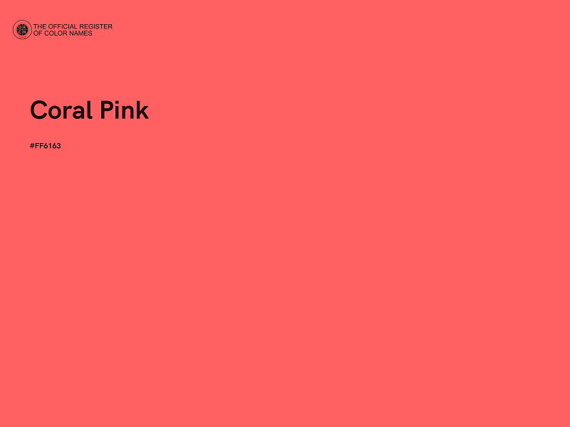 #FF6163 - Coral Pink color image