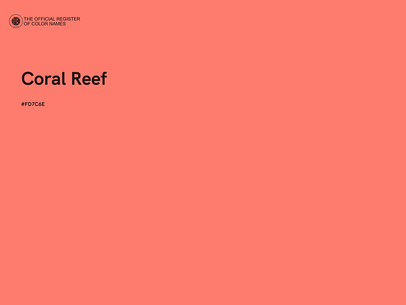 #FD7C6E - Coral Reef color image