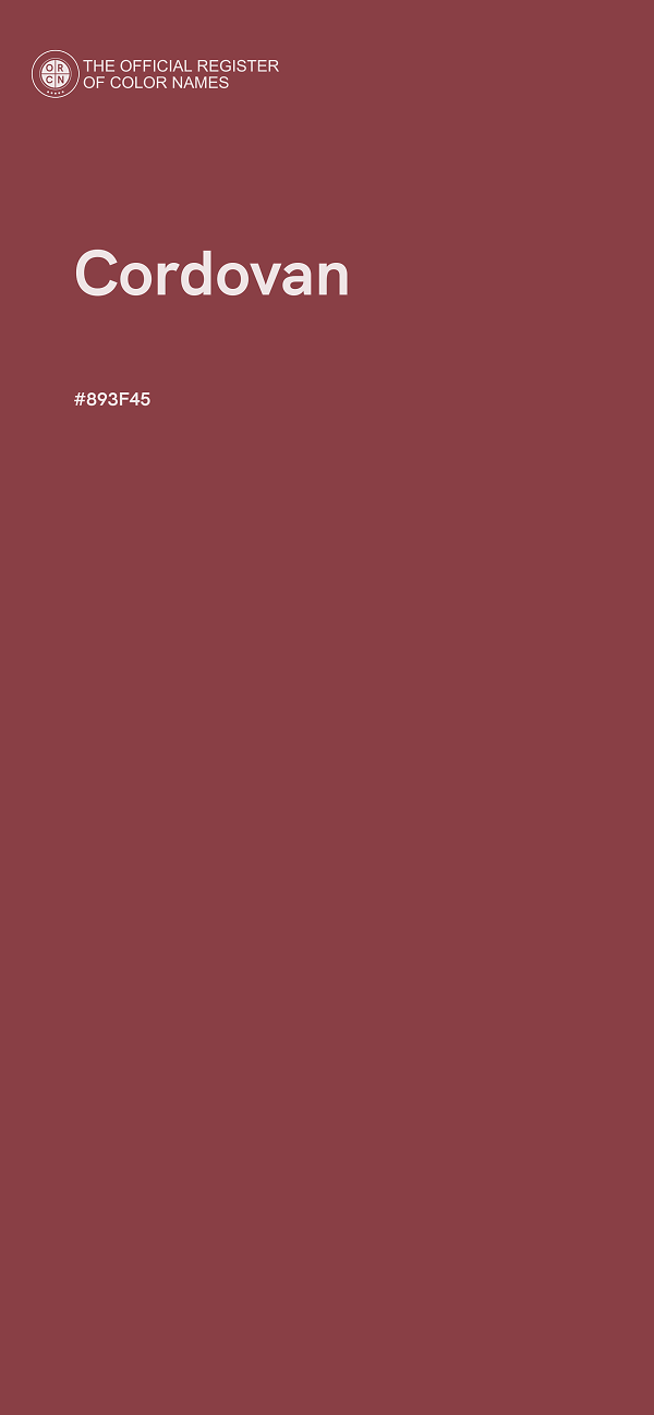 #893F45 - Cordovan color image