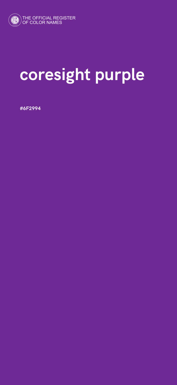 #6F2994 - coresight purple color image