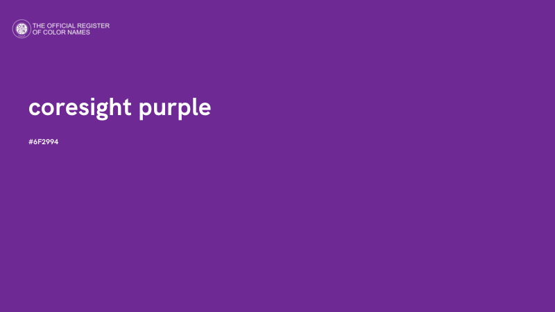 #6F2994 - coresight purple color image