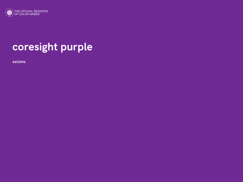 #6F2994 - coresight purple color image