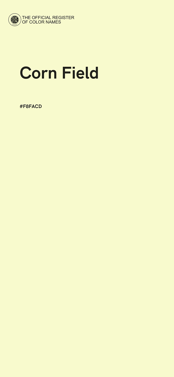 #F8FACD - Corn Field color image