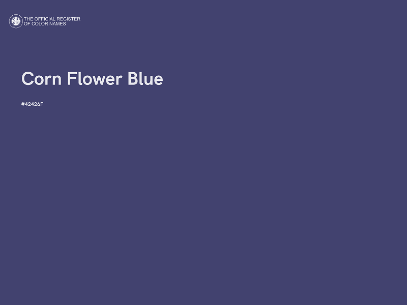 #42426F - Corn Flower Blue color image