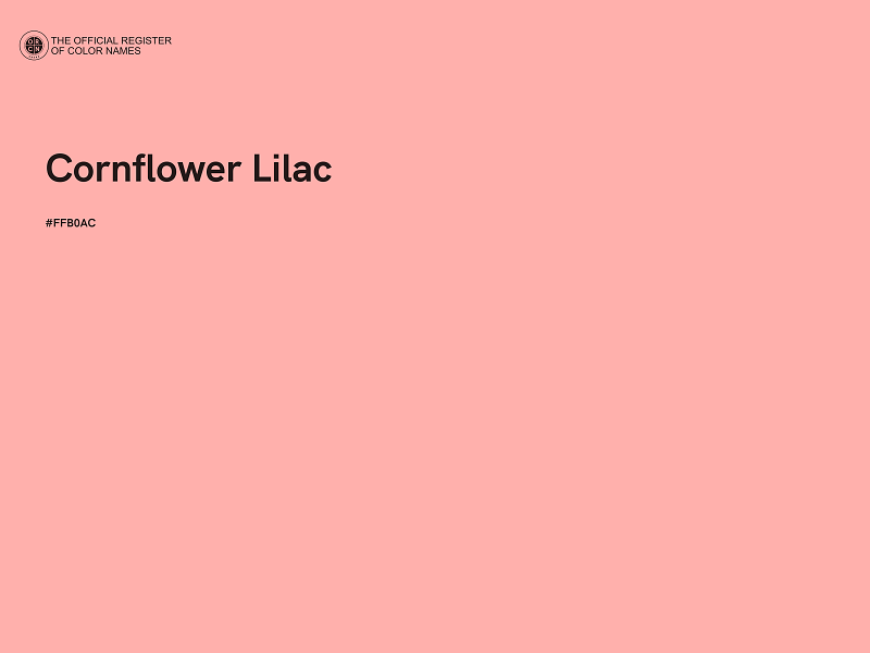 #FFB0AC - Cornflower Lilac color image