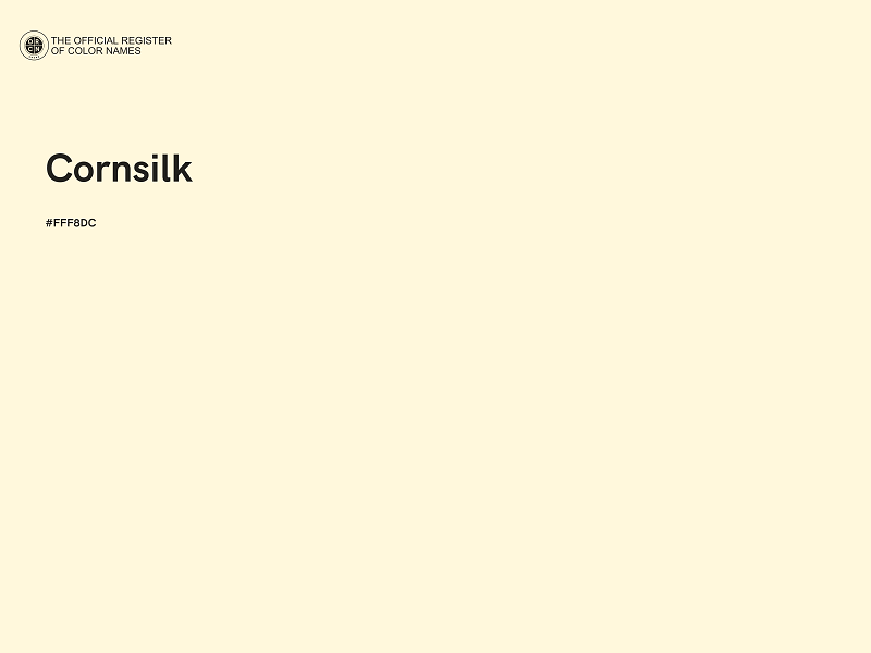 #FFF8DC - Cornsilk color image