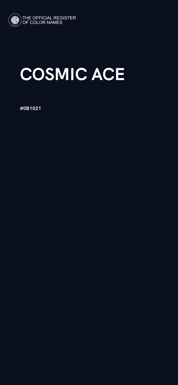 #0B1021 - COSMIC ACE color image