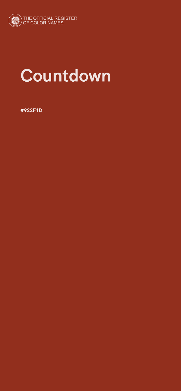 #922F1D - Countdown color image
