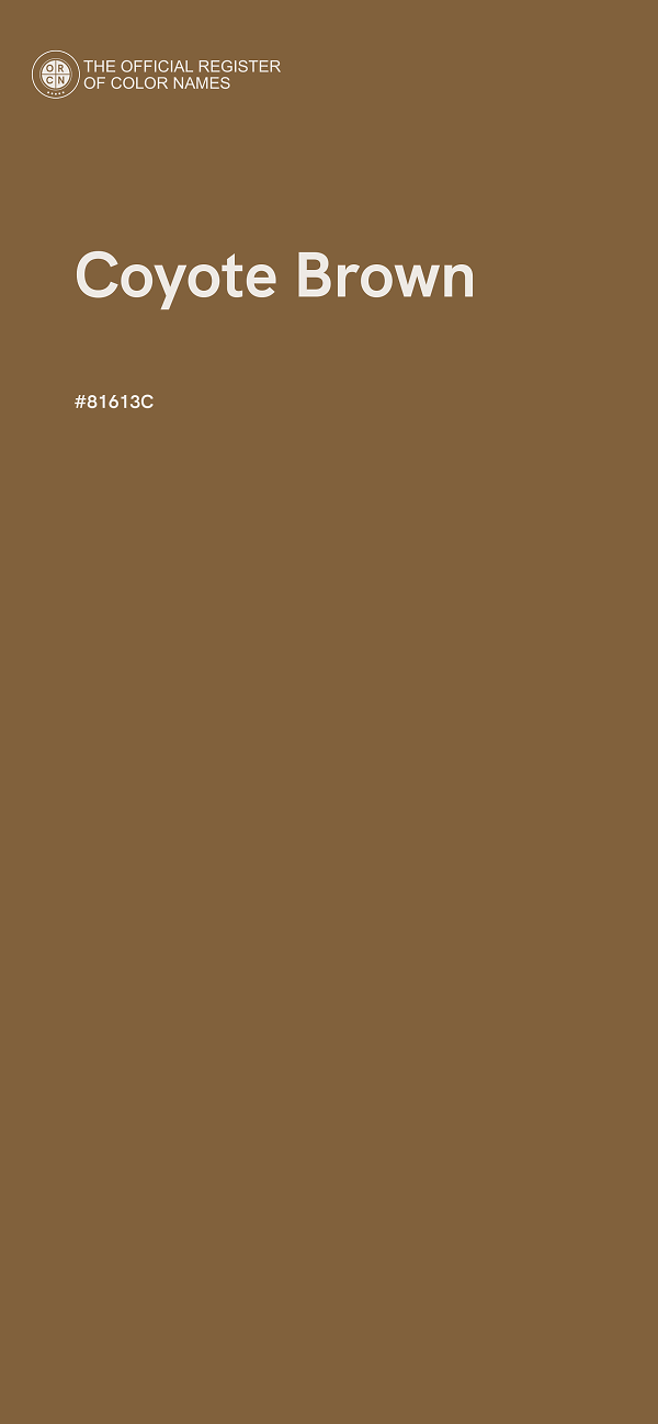 #81613C - Coyote Brown color image