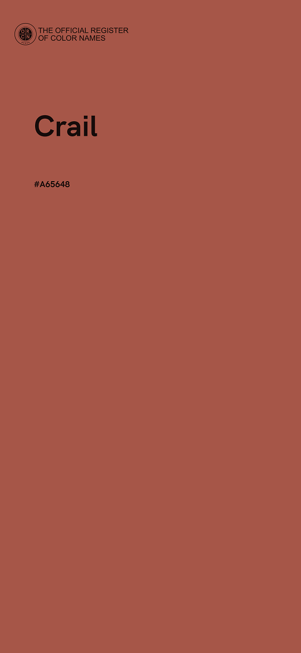 #A65648 - Crail color image