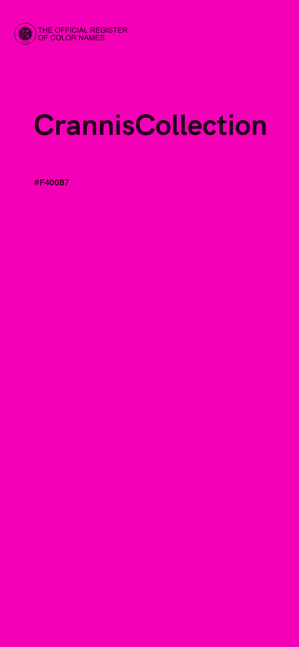 #F400B7 - CrannisCollection color image