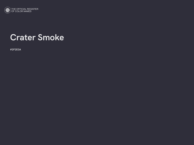 #2F2E3A - Crater Smoke color image