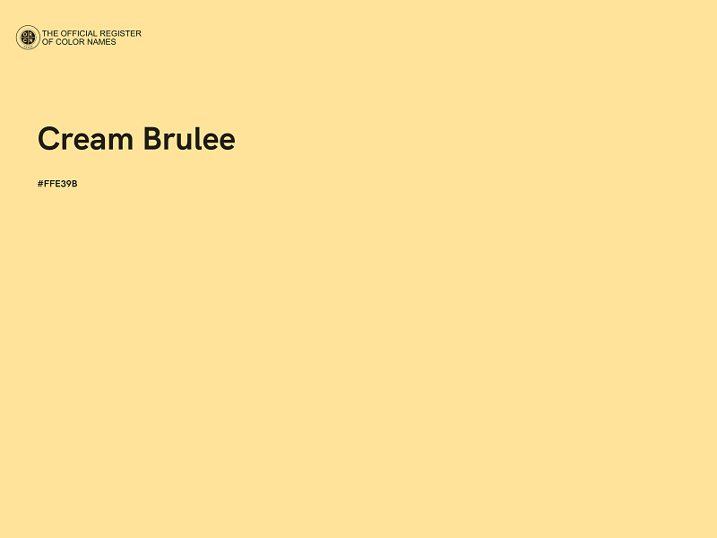 #FFE39B - Cream Brulee color image