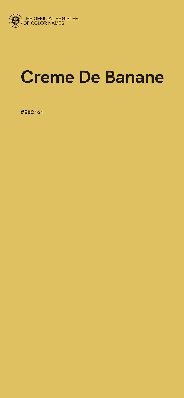 #E0C161 - Creme De Banane color image
