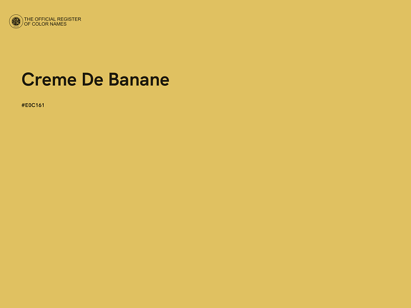 #E0C161 - Creme De Banane color image