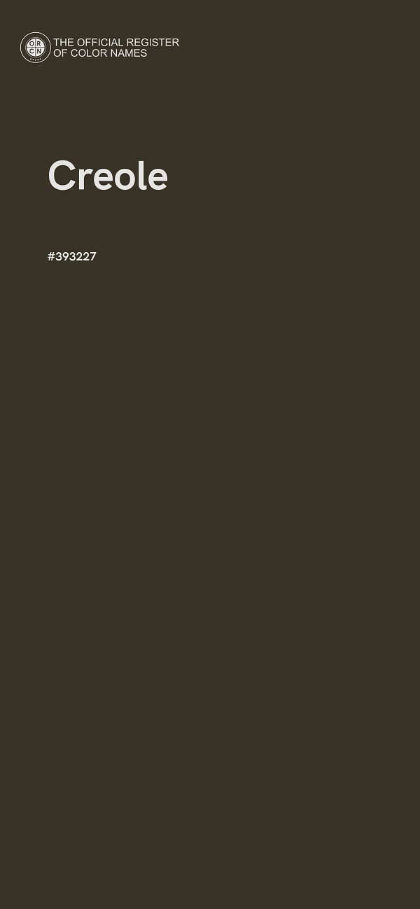 #393227 - Creole color image