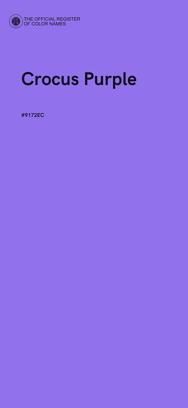 #9172EC - Crocus Purple color image