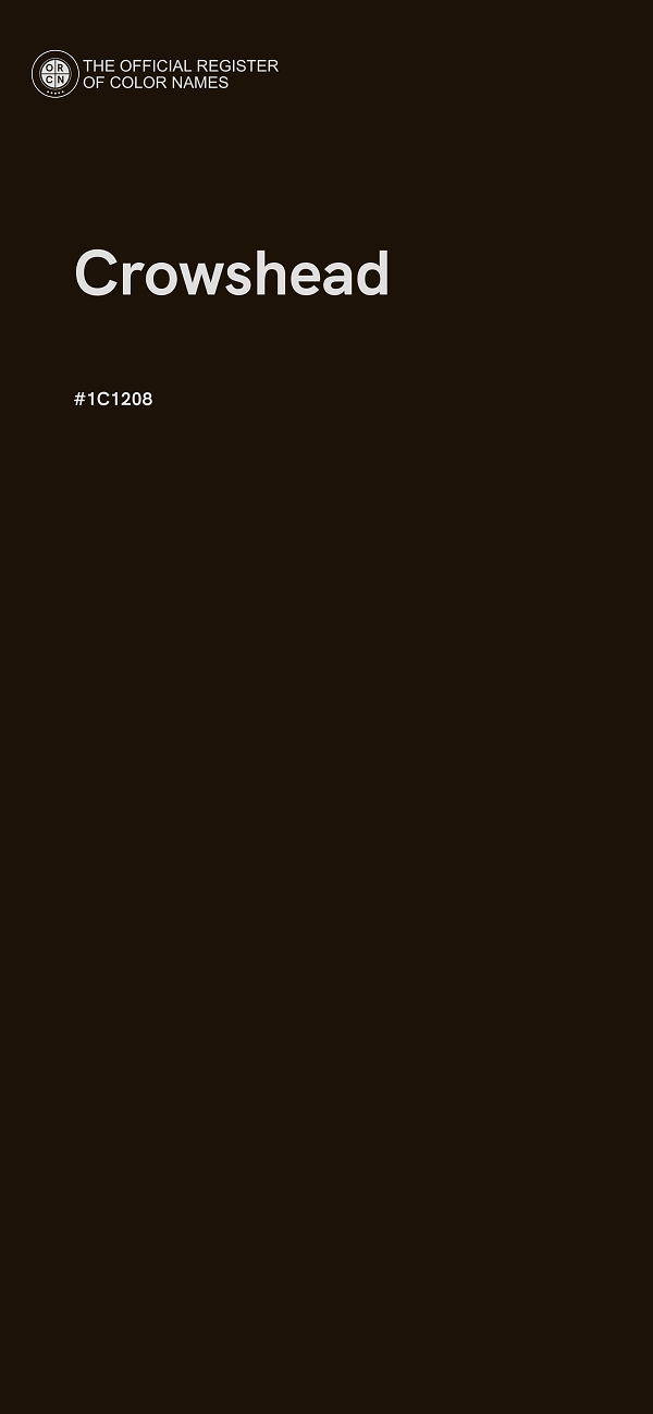 #1C1208 - Crowshead color image