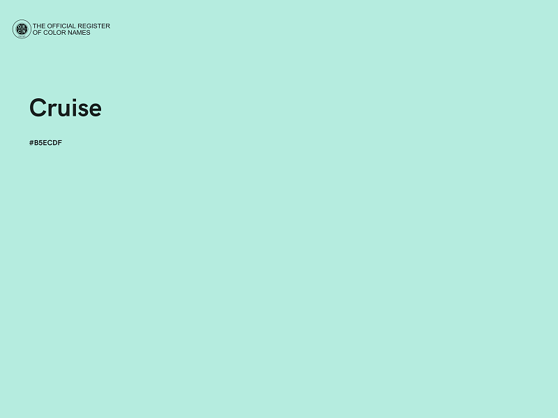 #B5ECDF - Cruise color image