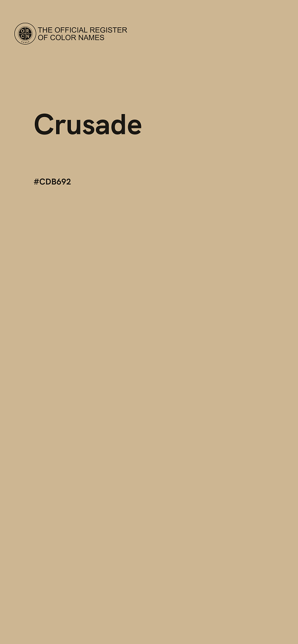 #CDB692 - Crusade color image