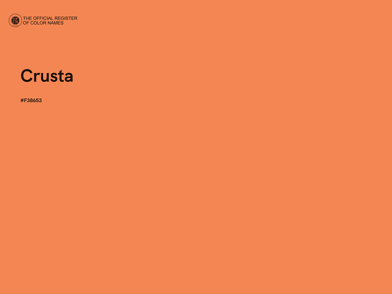 #F38653 - Crusta color image