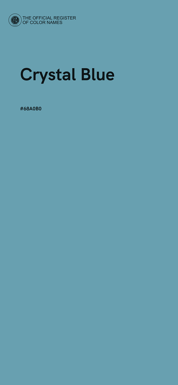#68A0B0 - Crystal Blue color image