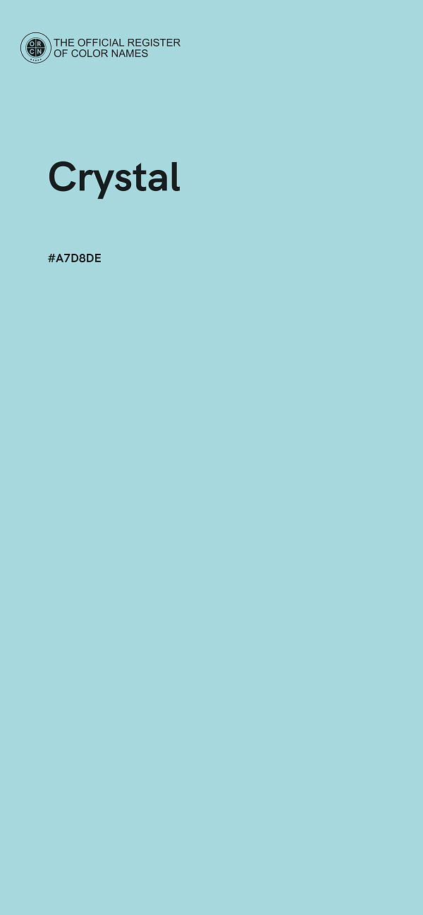 #A7D8DE - Crystal color image