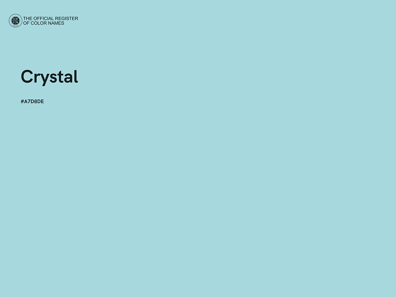 #A7D8DE - Crystal color image