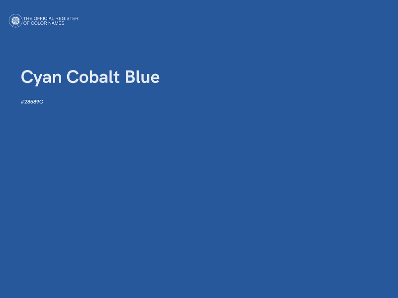 #28589C - Cyan Cobalt Blue color image