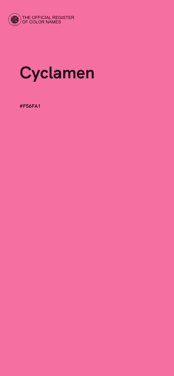 #F56FA1 - Cyclamen color image