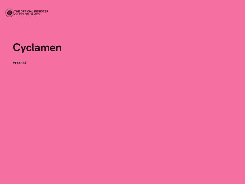 #F56FA1 - Cyclamen color image